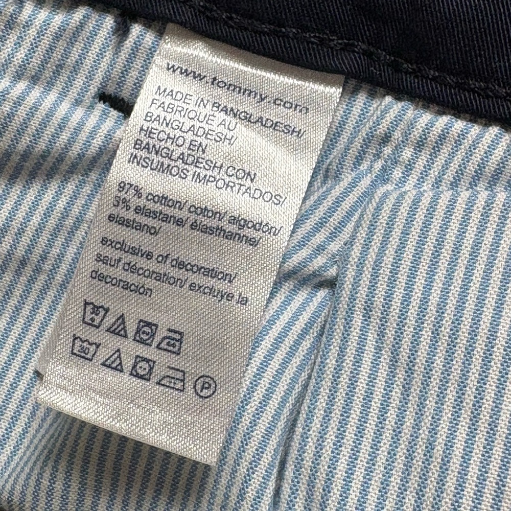 Tommy Hilfiger Women's Straight Leg Pants Size 16 Navy Blue Stretch - Picture 6 of 12